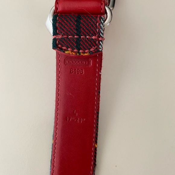 Tartan and leather dog collar - Picture 8 of 9